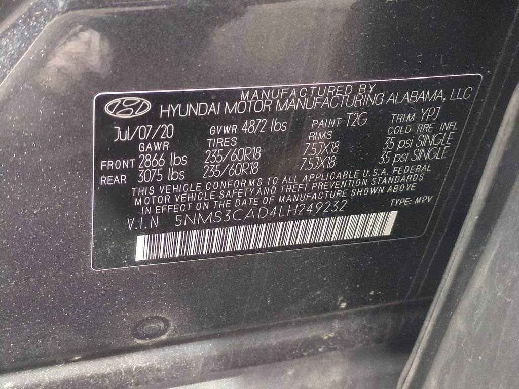 Used 2020 Hyundai Santa Fe SEL w/ Convenience Package AWD/4WD image 29