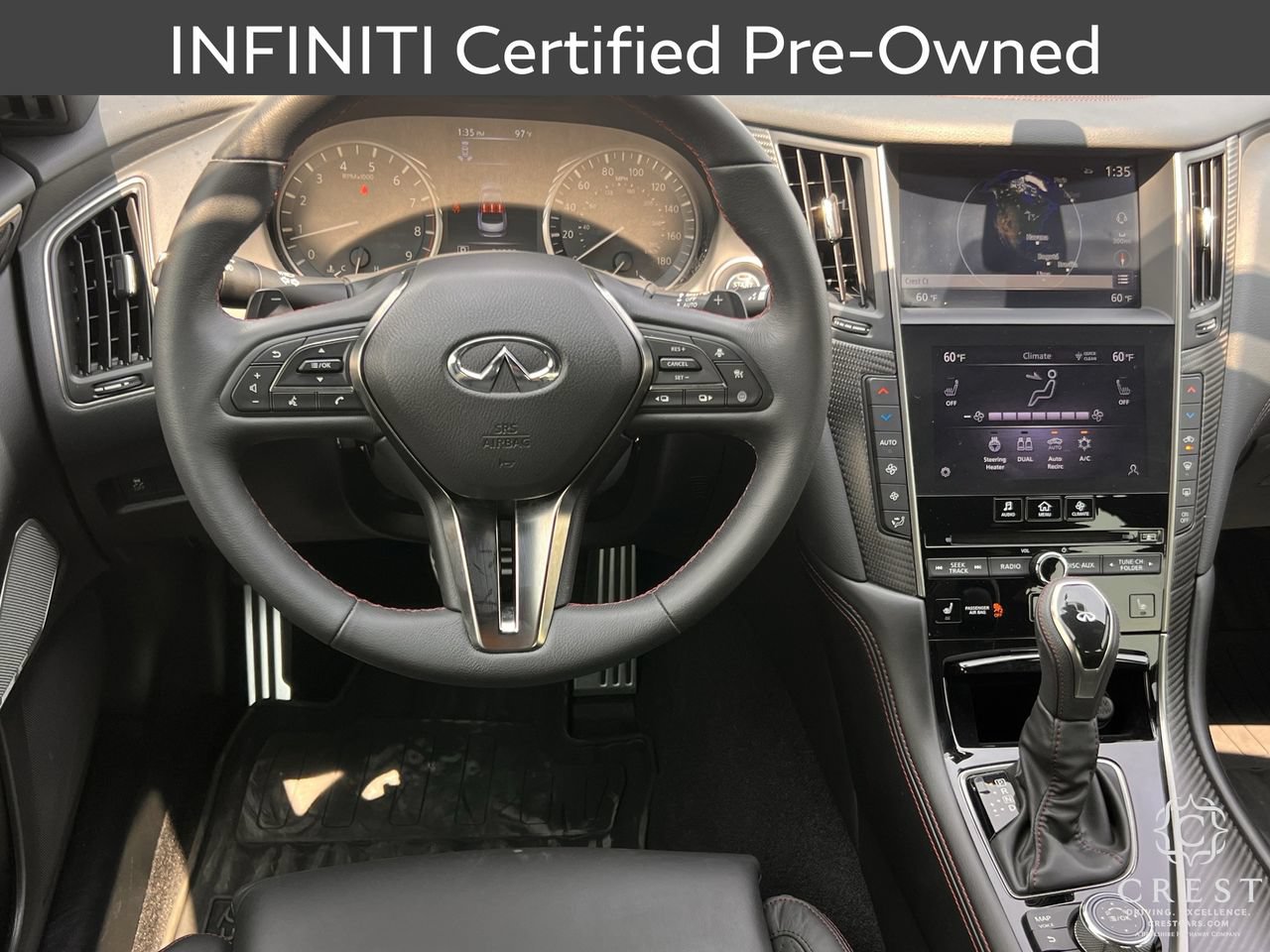 Certified 2023 INFINITI Q50 Red Sport 400 w/ Black Opal Edition RWD image 13
