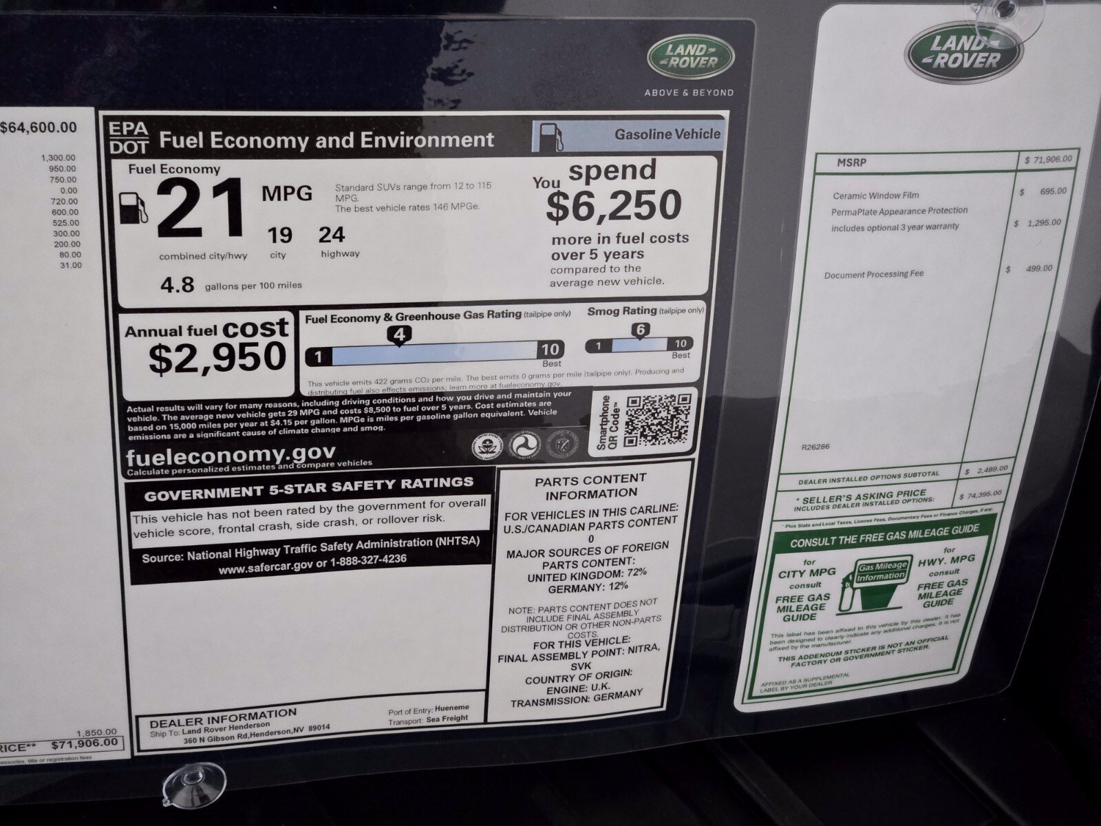 New 2026 Land Rover Discovery Dynamic SE AWD/4WD image 33