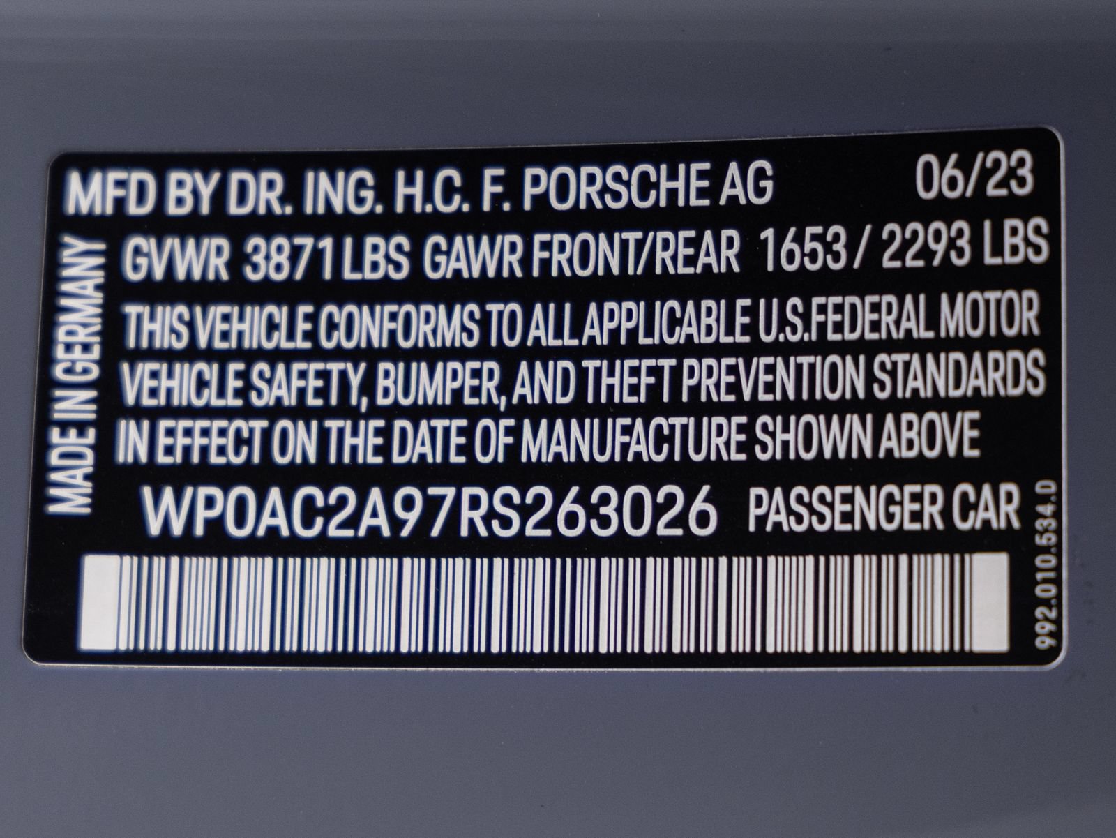 Certified 2024 Porsche 911 GT3 RWD image 36
