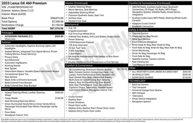 Used 2023 Lexus GX 460 Premium w/ Accessory Package image 2