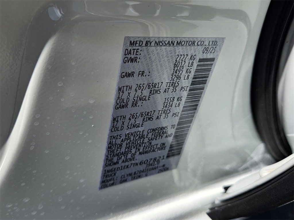 New 2026 Nissan Frontier SV w/ All-Weather Content Package image 18