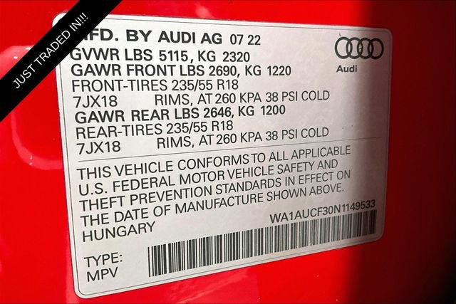 Used 2022 Audi Q3 2.0T Premium w/ Convenience Package AWD/4WD image 29