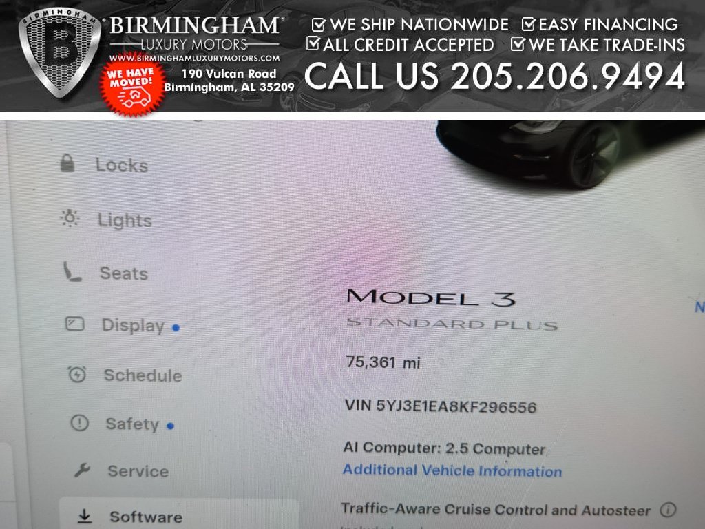 Used 2019 Tesla Model 3 Standard Range Plus RWD image 2