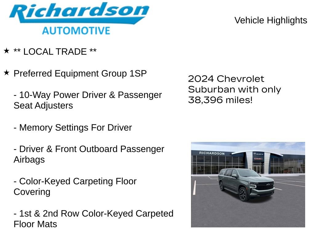 Used 2024 Chevrolet Suburban RST w/ Luxury Package image 11
