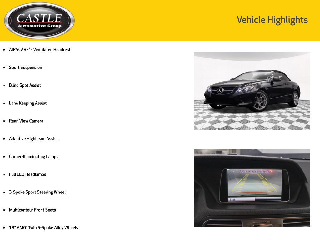 Used 2015 Mercedes-Benz E 400 Cabriolet w/ Premium 1 Package image 6