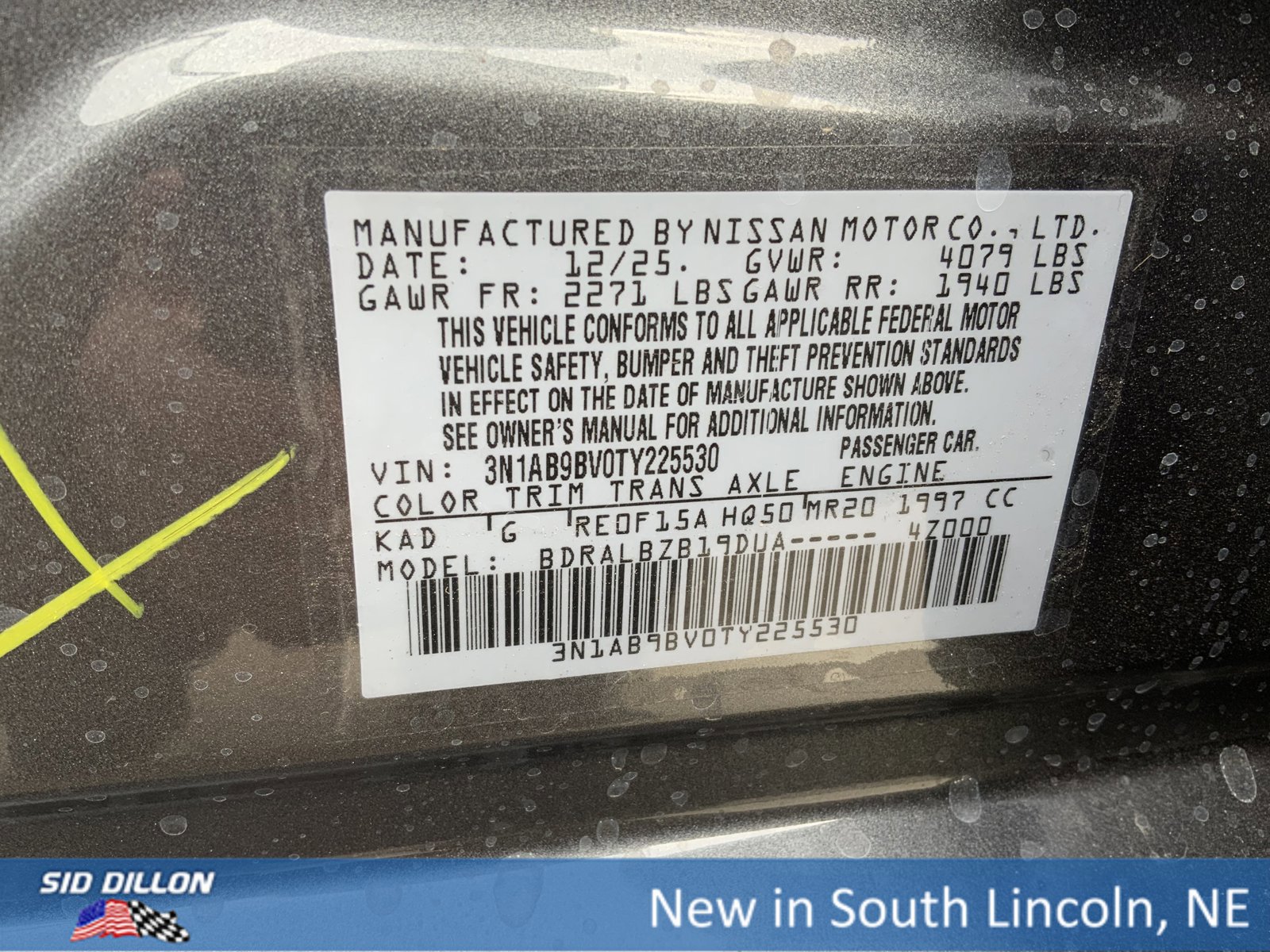 New 2026 Nissan Sentra S w/ Floor Mat Package image 12