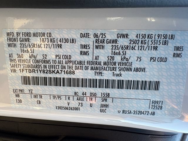 Used 2025 Ford Transit 250 Low Roof w/ Exterior Upgrade Package RWD image 25