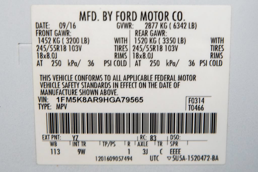 Used 2017 Ford Explorer 4WD Police Interceptor w/ Cargo Wiring Upfit Package image 24