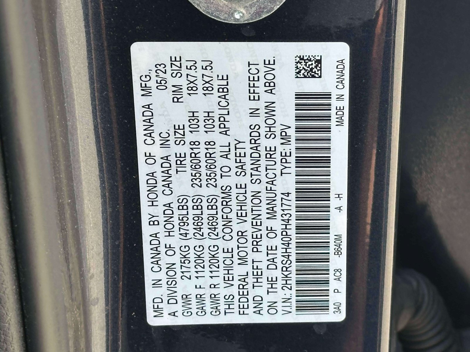 Certified 2023 Honda CR-V EX image 16