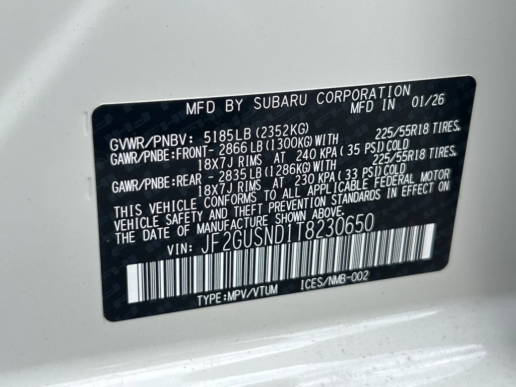 New 2026 Subaru Crosstrek 2.5i Limited w/ Crosstrek Mirror Package AWD/4WD image 31