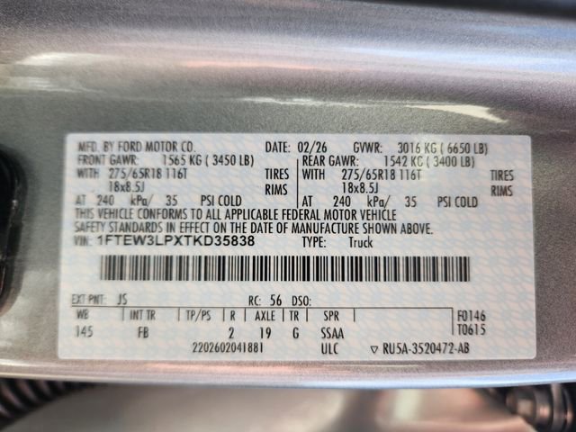 New 2026 Ford F150 XLT w/ XLT Black Appearance Package AWD/4WD image 23