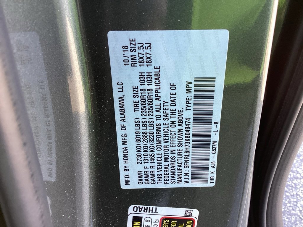 Used 2019 Honda Odyssey EX-L image 10