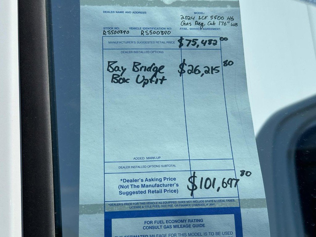 New 2024 Chevrolet Low Cab Forward 5500HG image 2