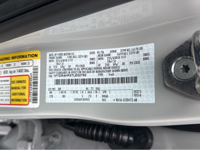 New 2026 Ford Ranger XLT w/ Equipment Group 301A High image 41