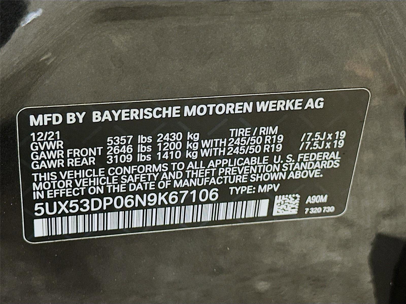 Used 2022 BMW X3 xDrive30i w/ Convenience Package image 33