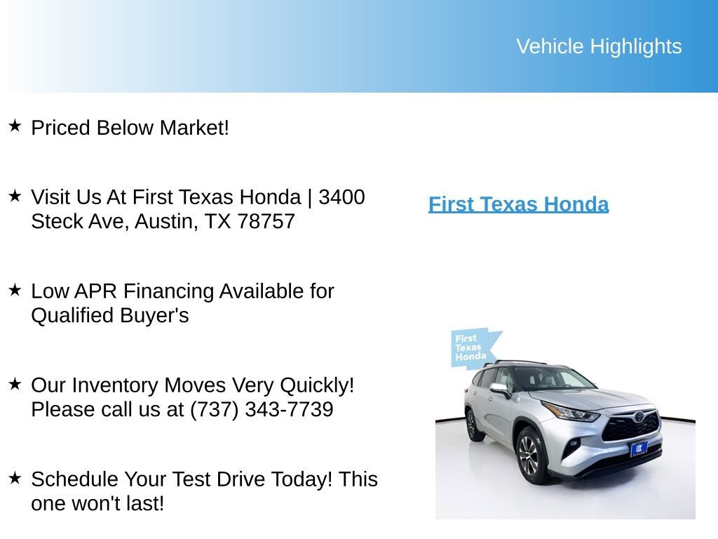 Used 2020 Toyota Highlander XLE FWD image 9