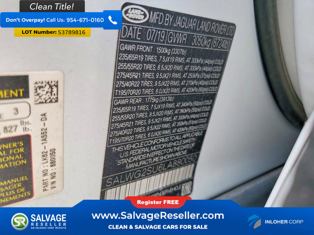 Used 2020 Land Rover Range Rover Sport SE AWD/4WD image 16