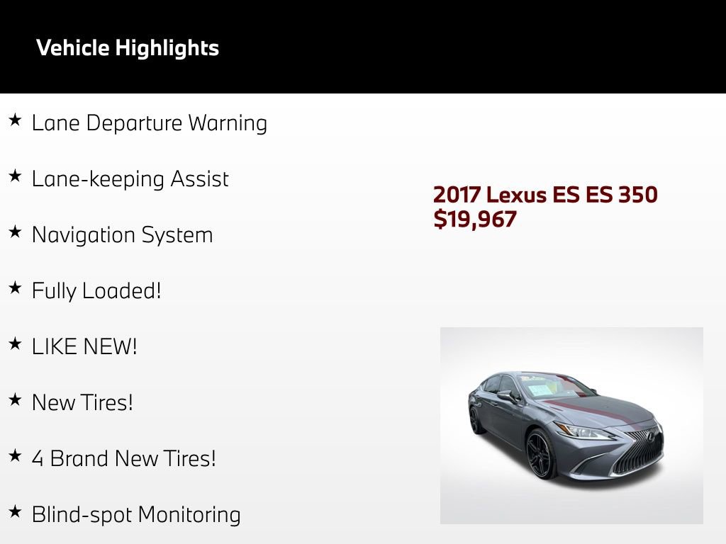 Used 2017 Lexus ES 350 FWD image 4