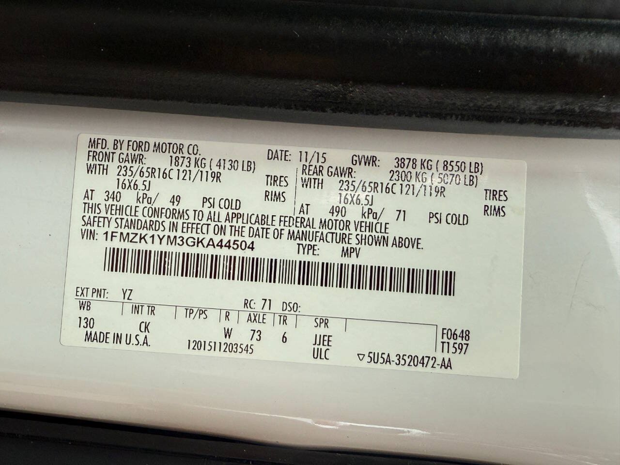 Used 2016 Ford Transit 150 XLT RWD image 28