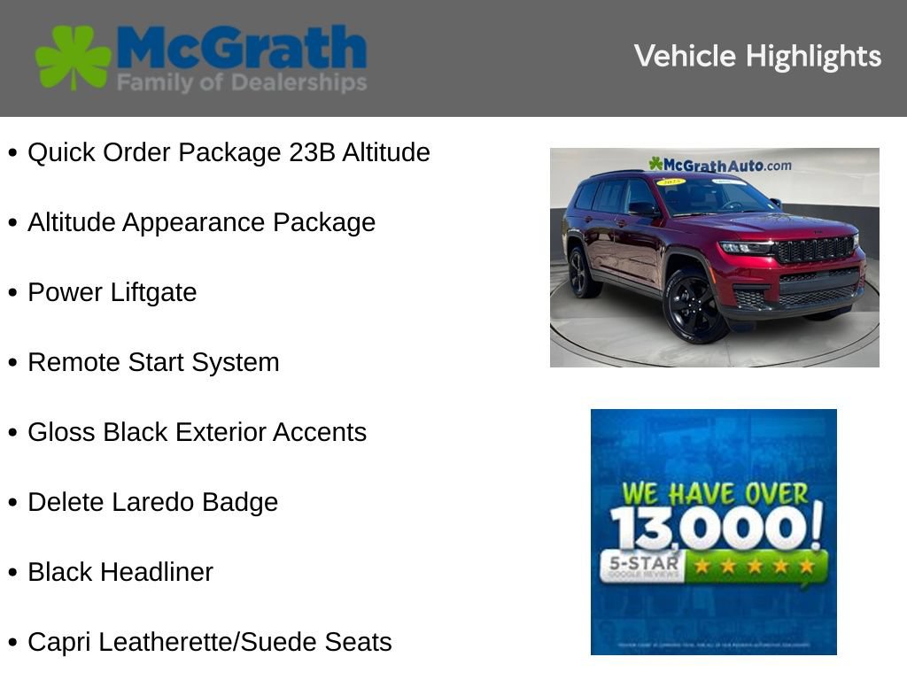 Used 2025 Jeep Grand Cherokee L Laredo AWD/4WD image 6