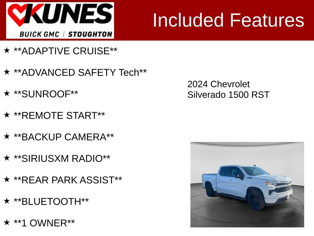 Used 2024 Chevrolet Silverado 1500 RST w/ RST All Star Premium Package AWD/4WD image 2