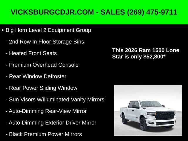 New 2026 RAM 1500 4x4 Crew Cab image 11