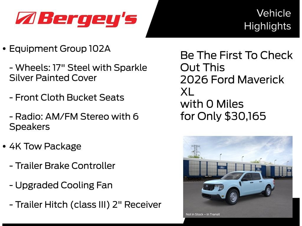 New 2026 Ford Maverick XL w/ 4K Tow Package AWD/4WD image 5