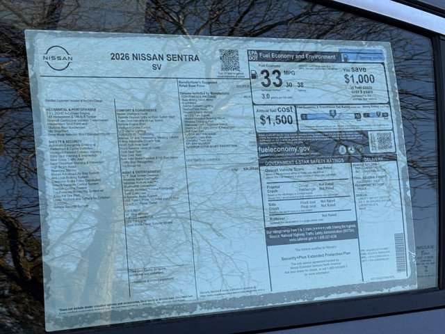 New 2026 Nissan Sentra SV w/ SV Convenience Package image 22