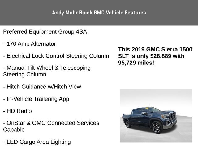 Used 2019 GMC Sierra 1500 SLT w/ SLT Convenience Package AWD/4WD image 20