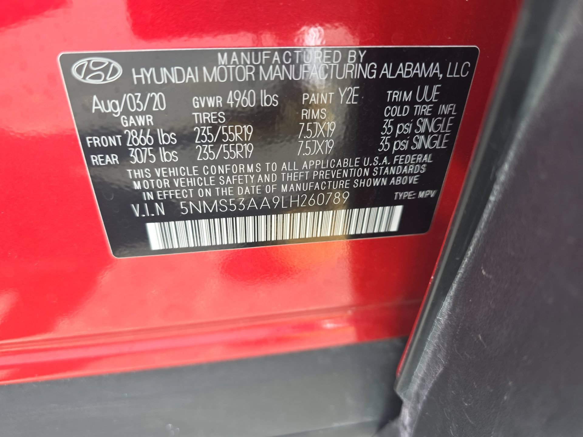 Used 2020 Hyundai Santa Fe Limited FWD image 33