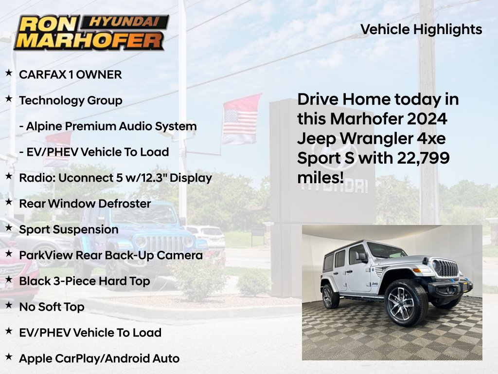 Used 2024 Jeep Wrangler Unlimited w/ Technology Group AWD/4WD image 15