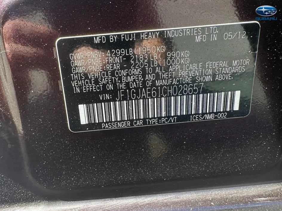 Used 2012 Subaru Impreza 2.0i Premium AWD/4WD image 15