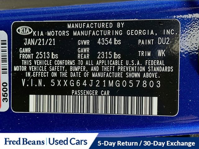 Used 2021 Kia K5 GT-Line w/ GT-Line FWD Premium Package image 32