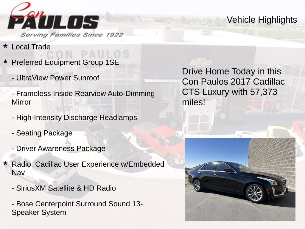 Used 2017 Cadillac CTS Luxury RWD image 7