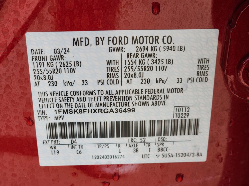 Used 2024 Ford Explorer Limited w/ Limited Technology Package AWD/4WD image 42