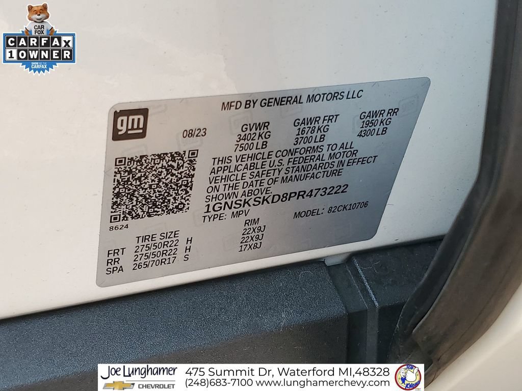 Certified 2023 Chevrolet Tahoe Premier AWD/4WD image 37