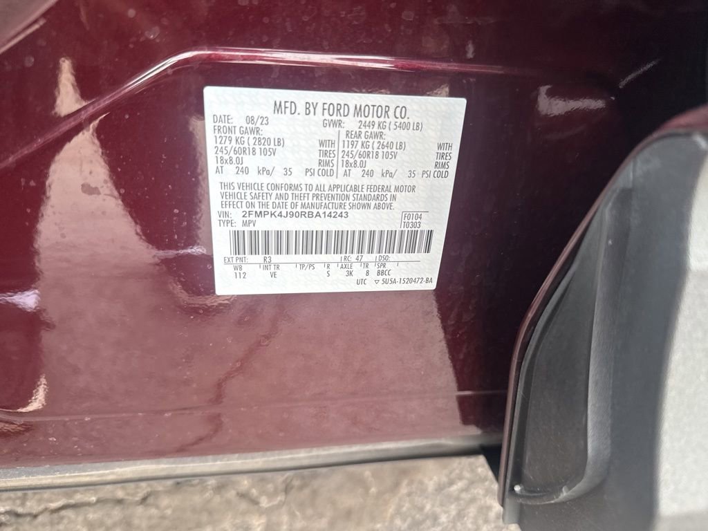 Certified 2024 Ford Edge SEL w/ Convenience Package AWD/4WD image 59