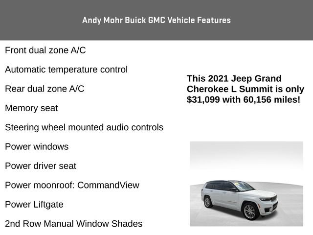 Used 2021 Jeep Grand Cherokee L Summit w/ Luxury Tech Group V AWD/4WD image 16