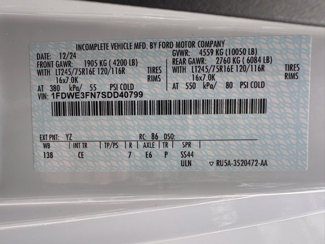 New 2025 Ford E-350 and Econoline 350 Super Duty w/ Power Equipment Group RWD image 29
