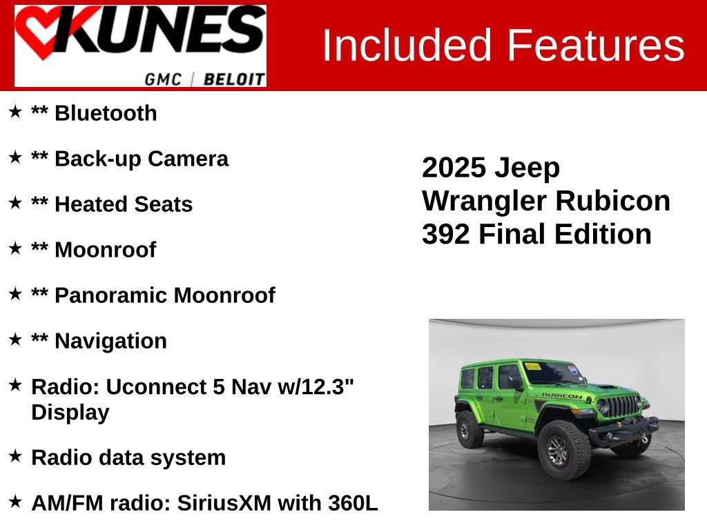 Used 2025 Jeep Wrangler Unlimited Rubicon 392 AWD/4WD image 2