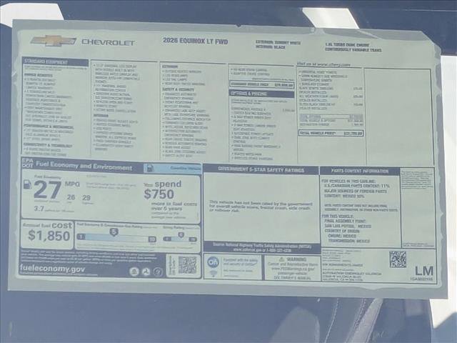 New 2026 Chevrolet Equinox LT w/ Convenience Package II image 18
