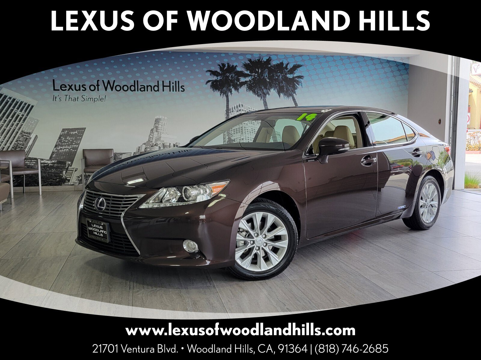 Used 2014 Lexus ES 300h w/ Premium Package w/Bamboo Trim