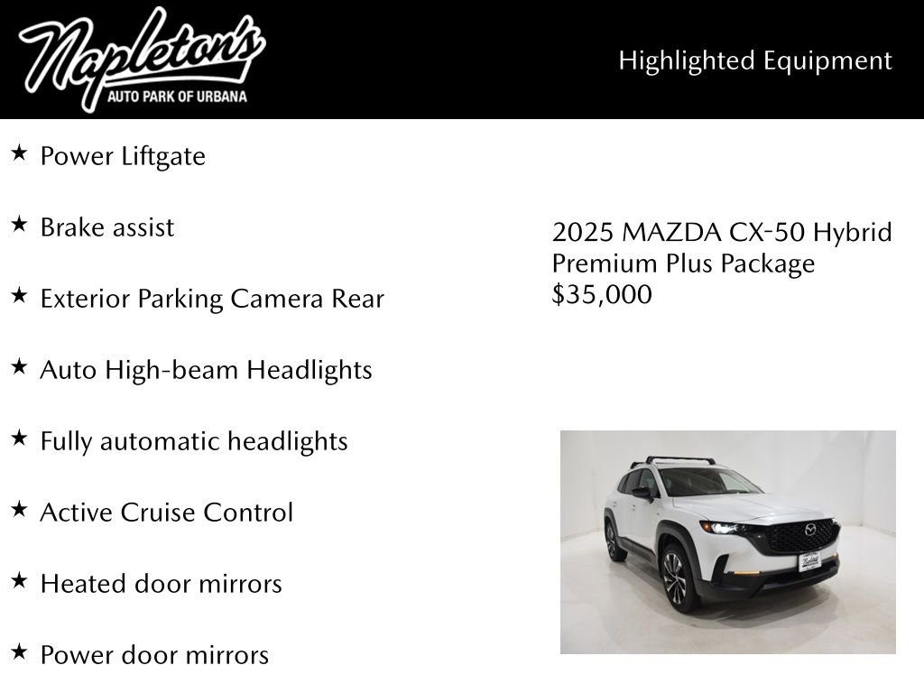 Used 2025 MAZDA CX-50 2.5 Hybrid w/ Cargo Package image 17