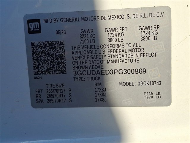 Used 2023 Chevrolet Silverado 1500 W/T w/ WT Value Package image 25