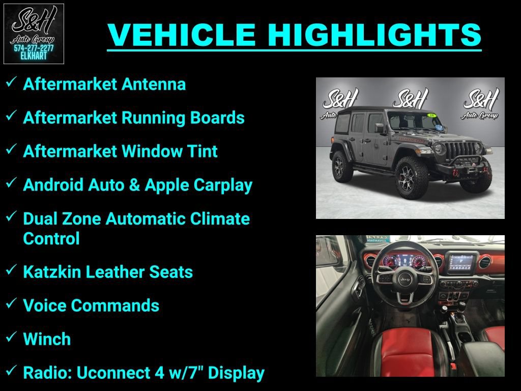 Used 2018 Jeep Wrangler Unlimited Rubicon AWD/4WD image 3
