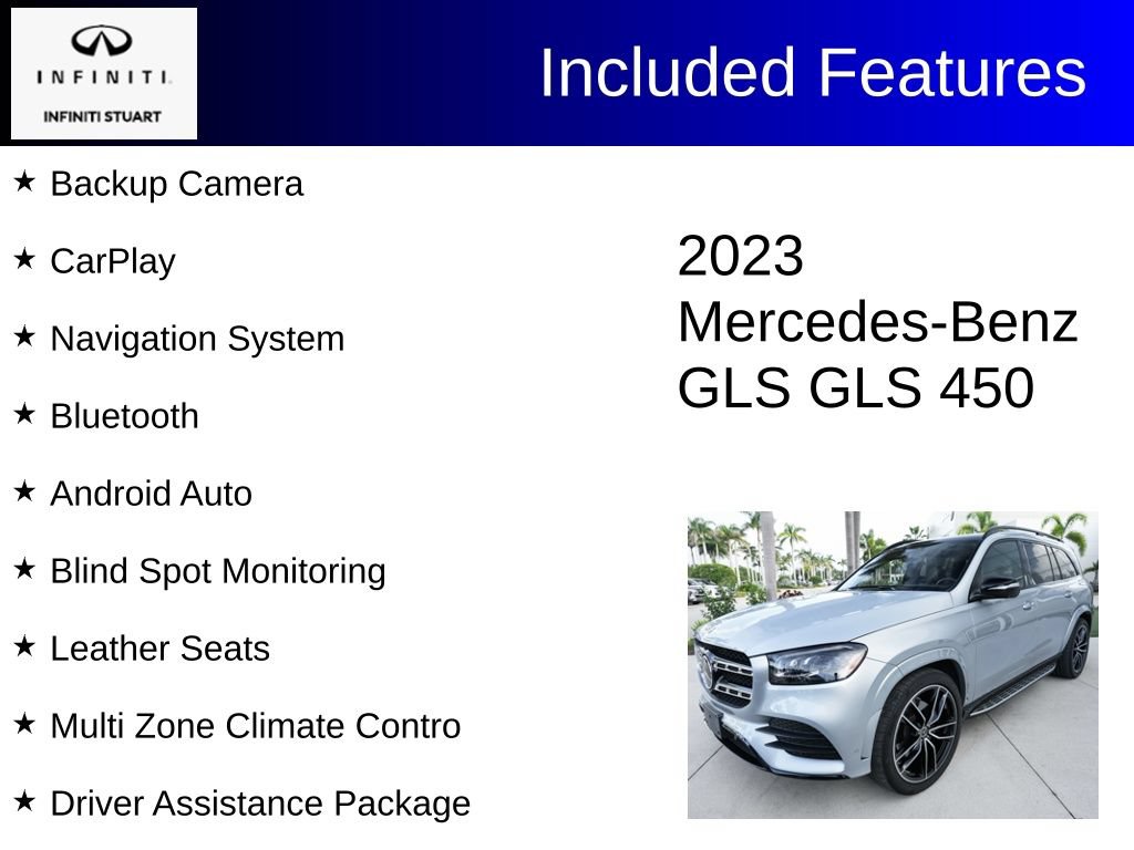 Used 2023 Mercedes-Benz GLS 450 4MATIC image 2