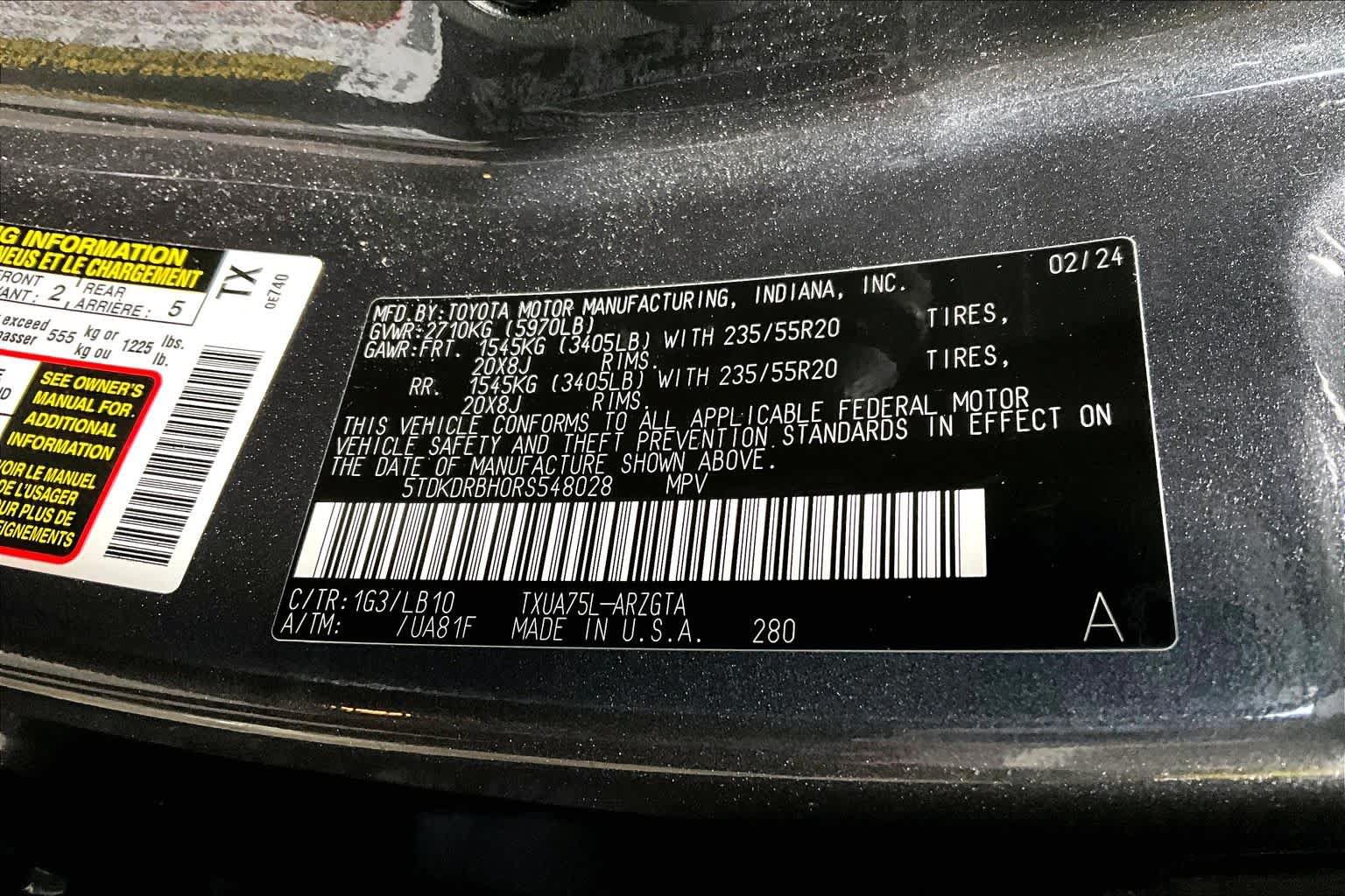 Used 2024 Toyota Highlander Limited AWD/4WD image 34