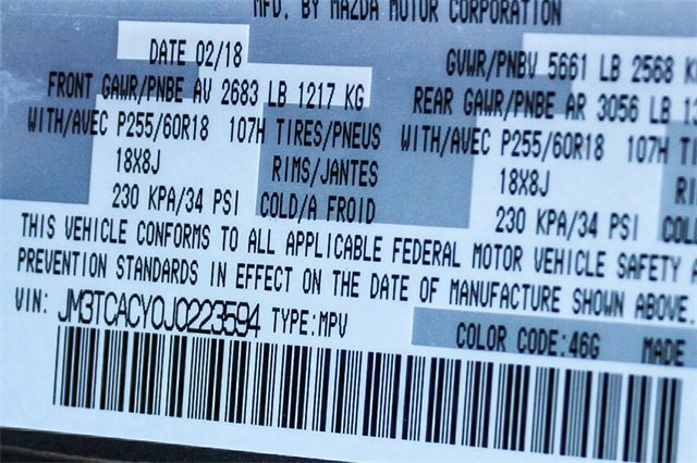 Used 2018 MAZDA CX-9 Touring w/ Touring Premium Package image 41