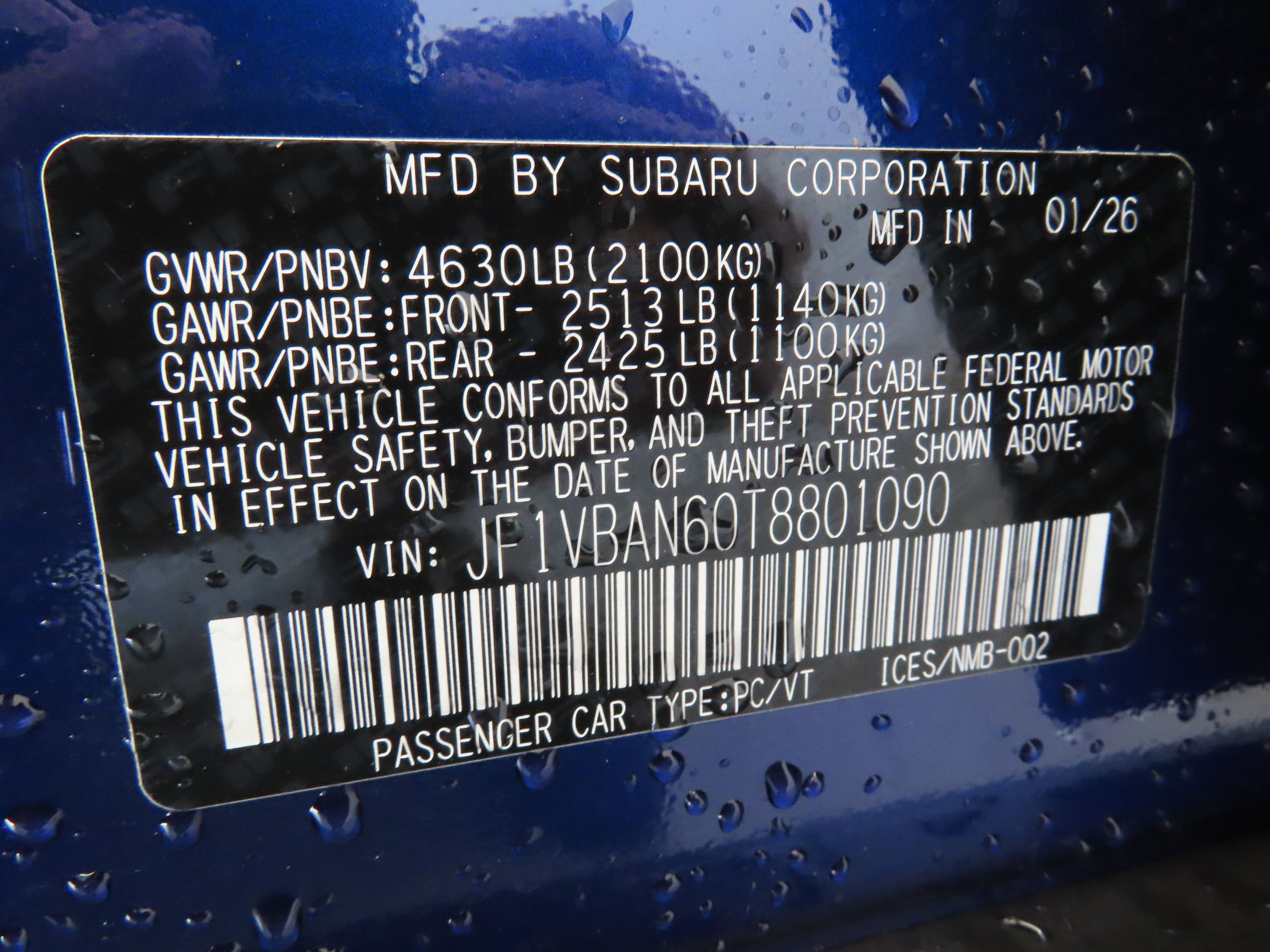 New 2026 Subaru WRX Limited image 30